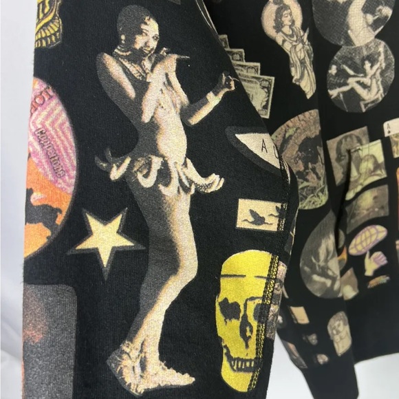 RARE Supreme Thrills All Over Print Hoodie Men’s S Black SS17 Playboi Carti - Picture 2 of 11